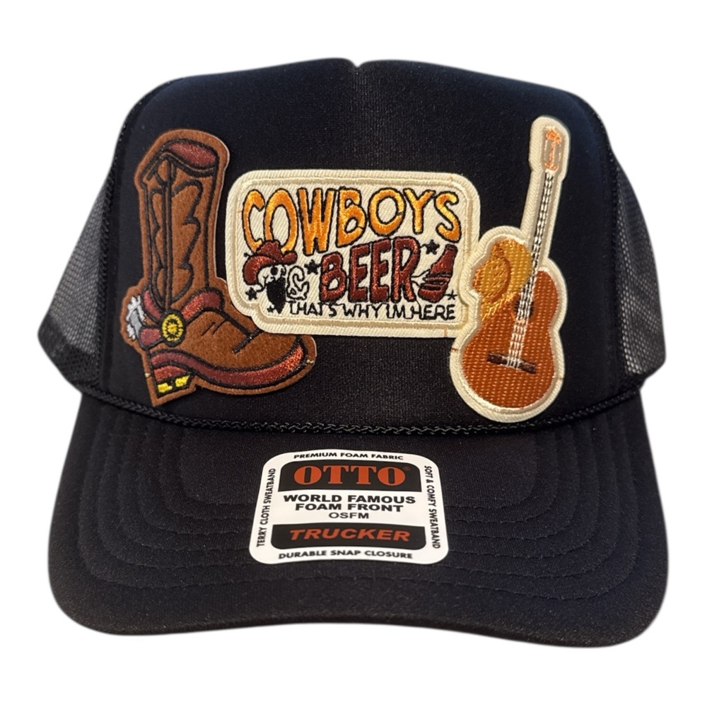 OTTO Black Trucker Hat